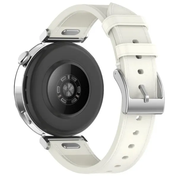 LEATHER Kožený remienok pre Amazfit Bip 5 / Bip 5 Unity biely