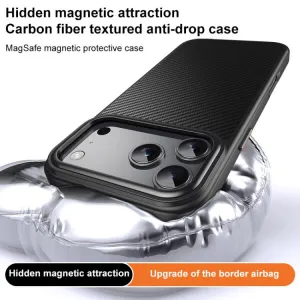 PROTEMIO KEVLAR Ochranný kryt s MagSafe pre Apple iPhone 17 Pro čierny