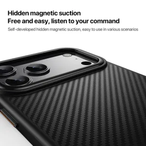 PROTEMIO KEVLAR Ochranný kryt s MagSafe pre Apple iPhone 17 Pro čierny