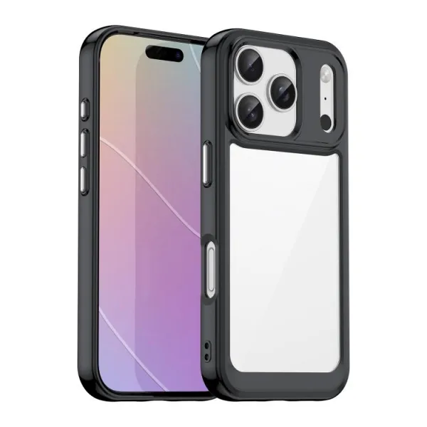 CRYSTAL Ochranný kryt pre Apple iPhone 17 Pro čierny