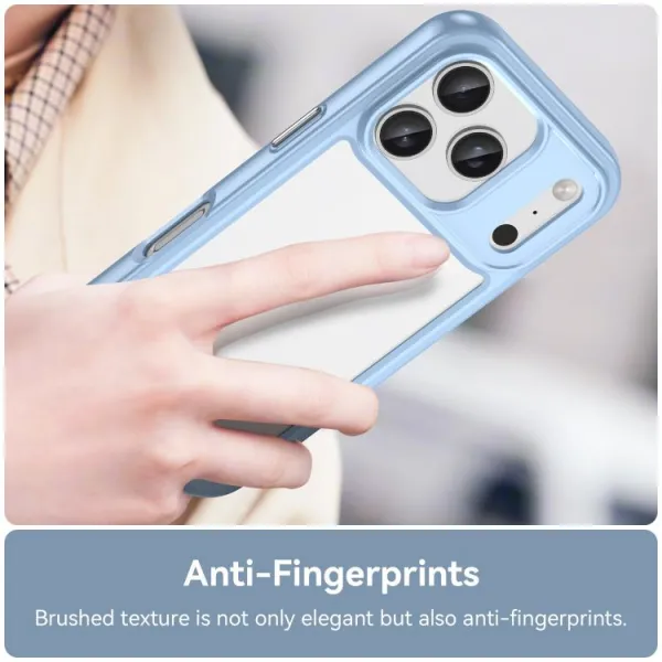 CRYSTAL Ochranný kryt pre Apple iPhone 17 Pro modrý