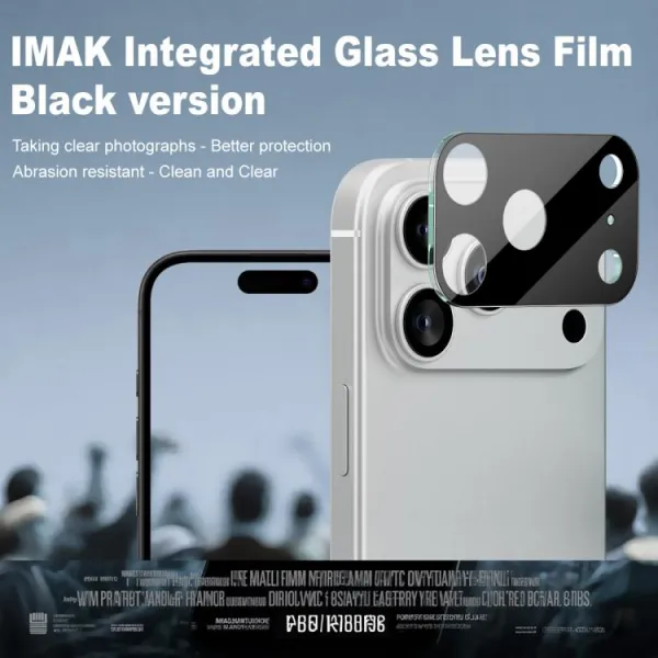 IMAK FULL COVER Sklo pre fotoaparát Apple iPhone 17 Pro Max BLACK