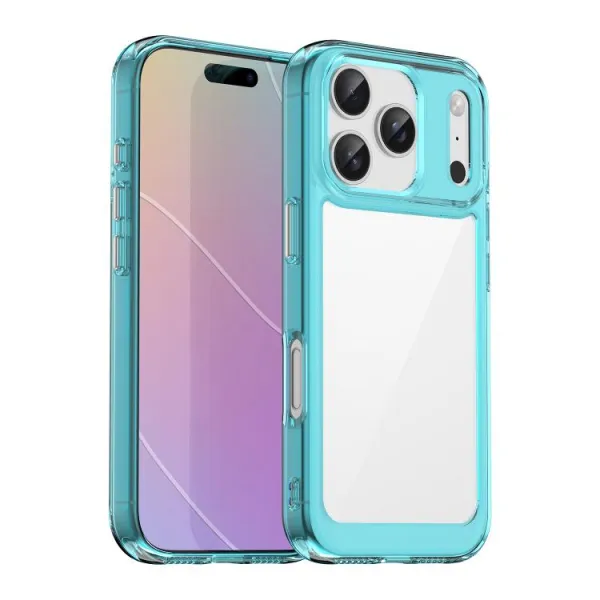 CRYSTAL Ochranný kryt pre Apple iPhone 17 Pro tyrkysový