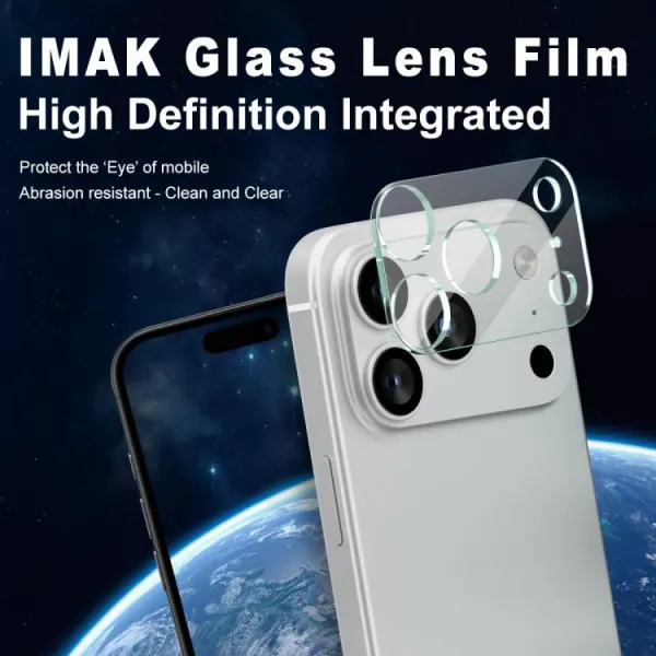 IMAK FULL COVER Sklo pre fotoaparát Apple iPhone 17 Pro Max TRANSPARENT
