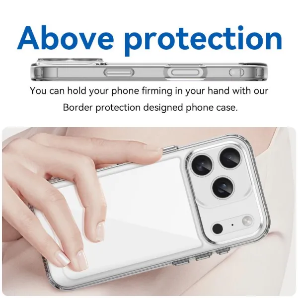 CRYSTAL Ochranný kryt pre Apple iPhone 17 Pro priehľadný