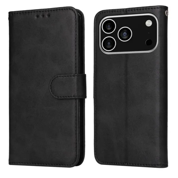 SMOOTH Peňaženkové puzdro pre Apple iPhone 17 Pro čierne