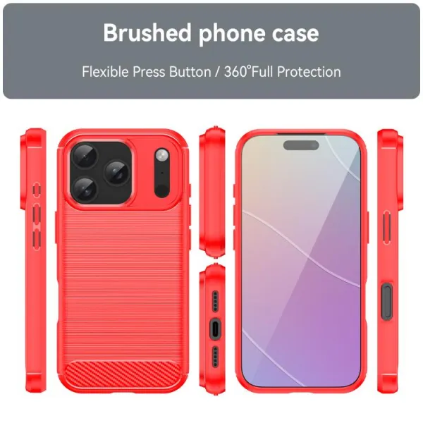 FLEXI TPU Ochranný kryt Apple iPhone 17 Pro červený