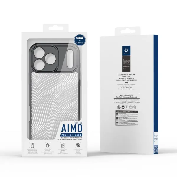 Dux Ducis Aimo kryt na iPhone 17 Pro Max, čierny