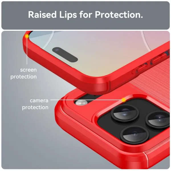 FLEXI TPU Ochranný kryt Apple iPhone 17 Pro červený