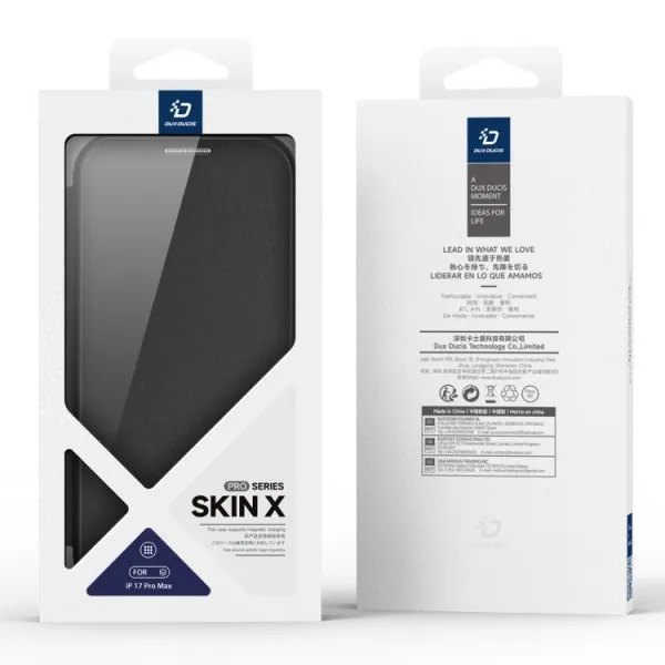 DUX X PRO Zaklápací obal s MagSafe pre Apple iPhone 17 Pro Max čierny