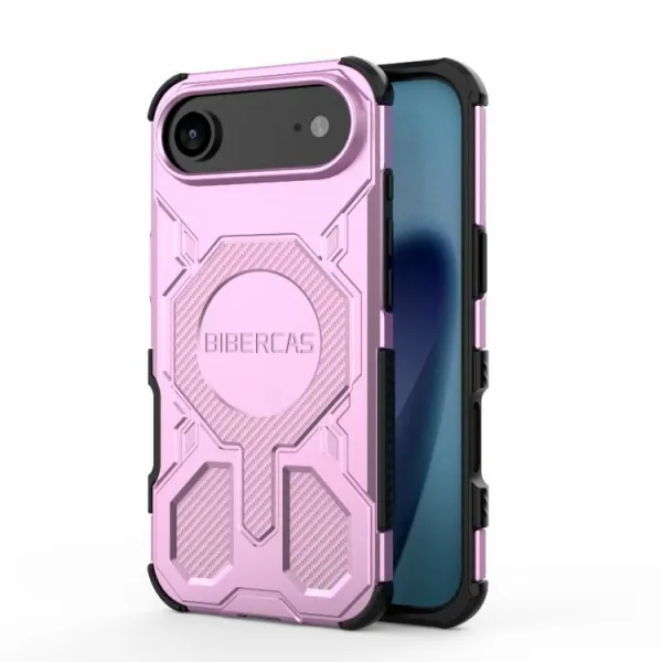 BIBERCAS COLOR Ochranný kryt s MagSafe Apple iPhone Air ružový