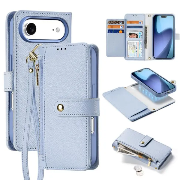 DUX LAWA Ochranný kryt a peňaženkové puzdro 2v1 Apple iPhone Air modrý