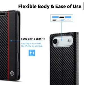 IMEEKE CARBON Peňaženkový obal pre Apple iPhone Air