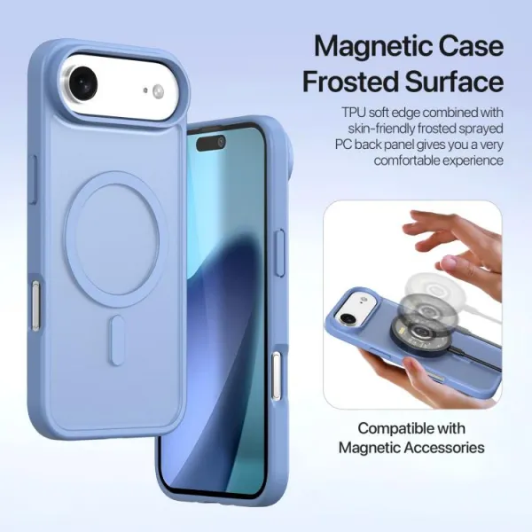 DUX LAWA Ochranný kryt a peňaženkové puzdro 2v1 Apple iPhone Air modrý