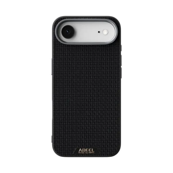 ABEEL RUYI Kožený kryt s MagSafe pre Apple iPhone Air čierny