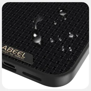 ABEEL RUYI Kožený kryt s MagSafe pre Apple iPhone Air modrý