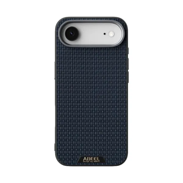 ABEEL RUYI Kožený kryt s MagSafe pre Apple iPhone Air modrý