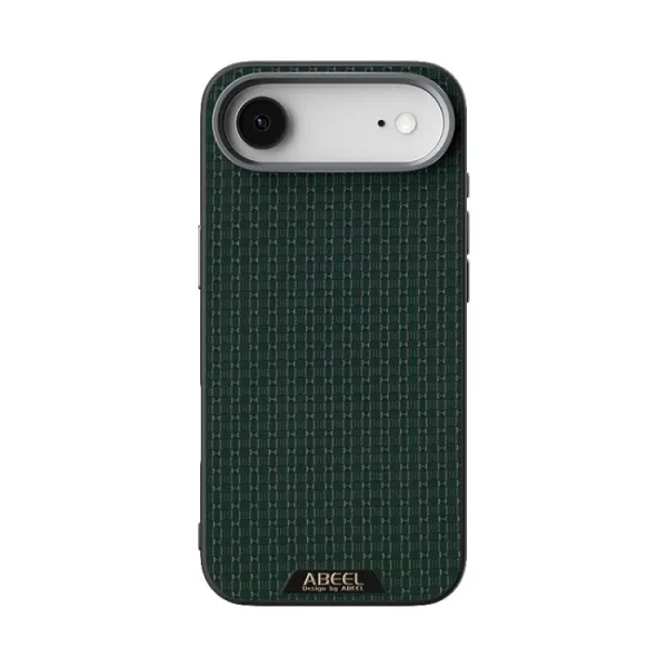ABEEL RUYI Kožený kryt s MagSafe pre Apple iPhone Air zelený