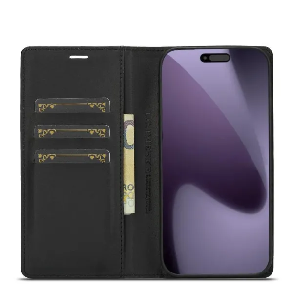 IMEEKE CARBON Peňaženkový obal pre Apple iPhone 17 Pro Max
