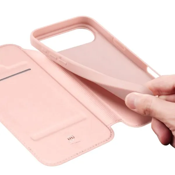 DUX Zaklápacie puzdro pre Apple iPhone Air ružové