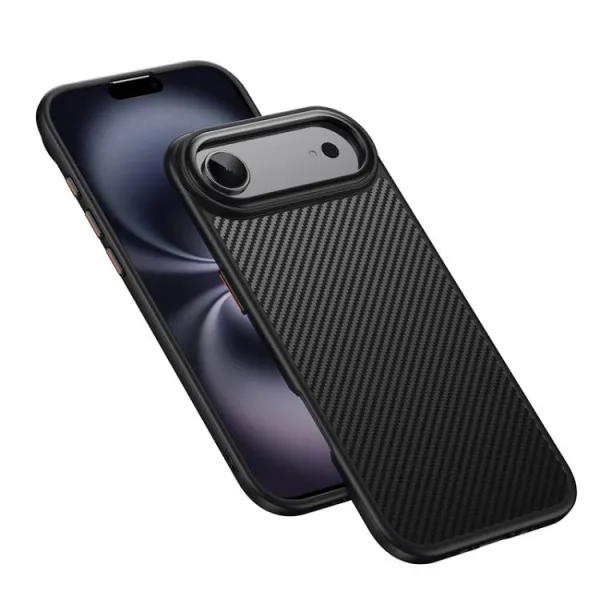 PROTEMIO KEVLAR Ochranný kryt s MagSafe pre Apple iPhone Air čierny