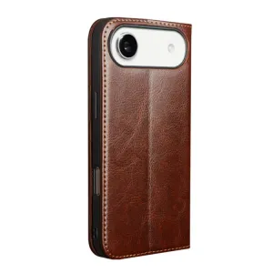 QIALINO Kožený obal pre Apple iPhone Air hnedý