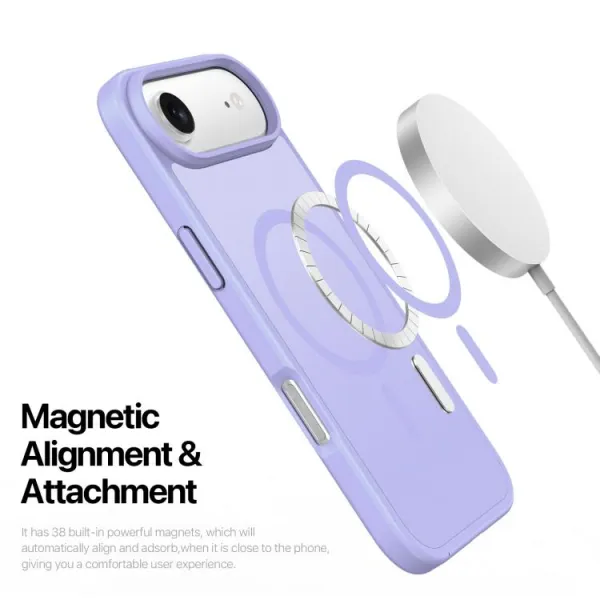 DUX YIND Ochranný obal s MagSafe pre Apple iPhone Air fialový