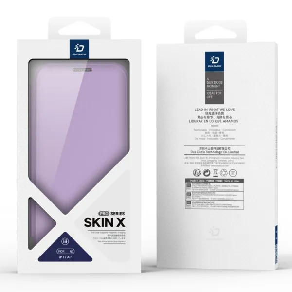 DUX X PRO Zaklápacie puzdro s MagSafe pre Apple iPhone Air fialové