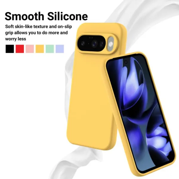 RUBBER Ochranný kryt pre Google Pixel 10 / Google Pixel 10 Pro žltý
