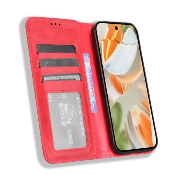 BUSINESS Peňaženkový kryt pre Google Pixel 10 / Google Pixel 10 Pro červený