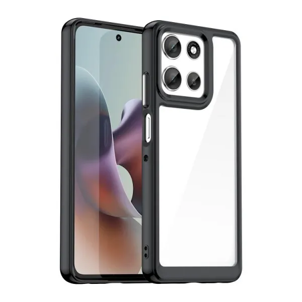 CRYSTAL Ochranný kryt pre Motorola Moto G56 5G čierny