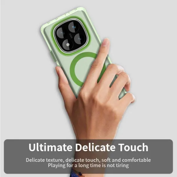 CANDY MAGSAFE Ochranný kryt pre Xiaomi Redmi Note 14 Pro zelený
