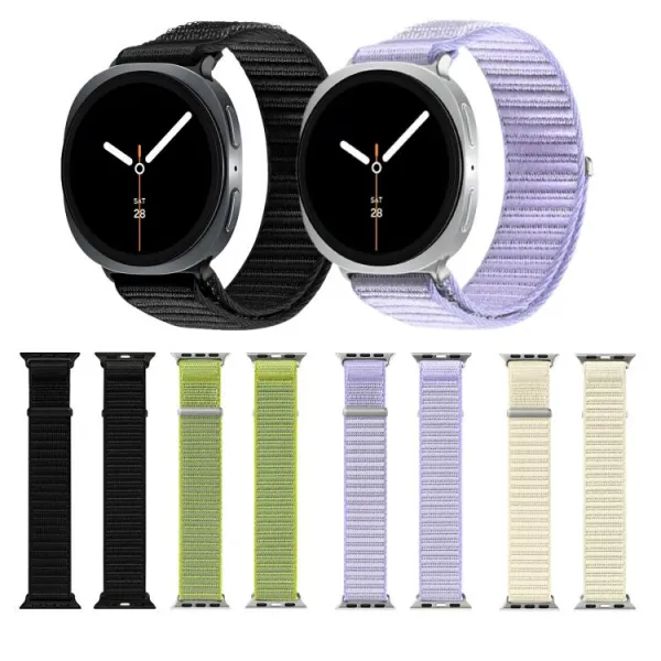 DUX YE Nylonový remienok pre Samsung Galaxy Watch8 / Watch8 Classic zelený