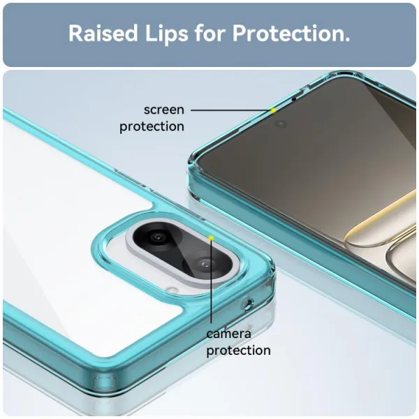 CRYSTAL Ochranný obal pre OnePlus Nord CE 5 5G tyrkysový