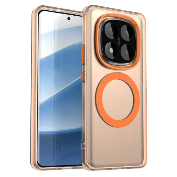 CANDY MAGSAFE Ochranný kryt pre Xiaomi Redmi Note 14 Pro oranžový