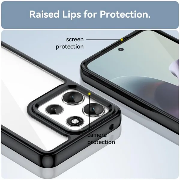 CRYSTAL Ochranný kryt pre Motorola Moto G56 5G čierny