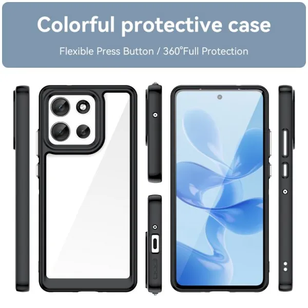 CRYSTAL Ochranný kryt pre Motorola Moto G86 5G čierny