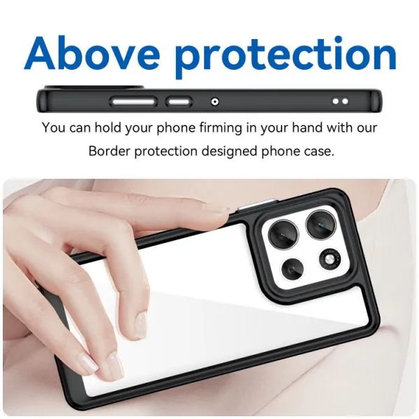 CRYSTAL Ochranný kryt pre Motorola Moto G86 5G čierny