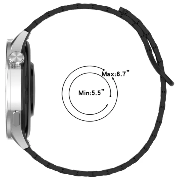 MAGNA-FLEX Náhradný remienok pre Huawei Watch GT 5 41mm / GT 6 41mm ORANGE BLACK