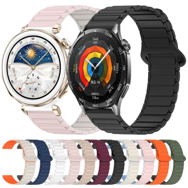 MAGNA-FLEX Náhradný remienok pre Huawei Watch GT 5 41mm / GT 6 41mm ORANGE BLACK