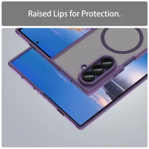 FANDUN MAGSAFE Ochranný kryt pre Samsung Galaxy Z Fold7 5G fialový