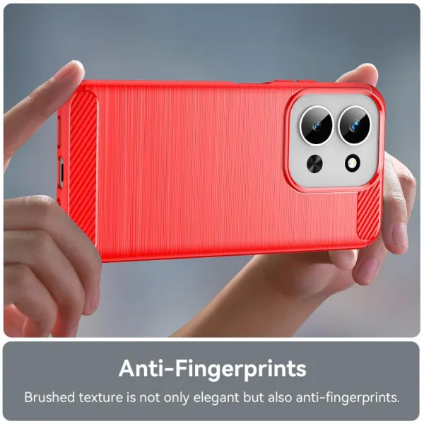 FLEXI TPU Ochranný kryt Xiaomi Redmi 15C / Redmi 15C 5G červený