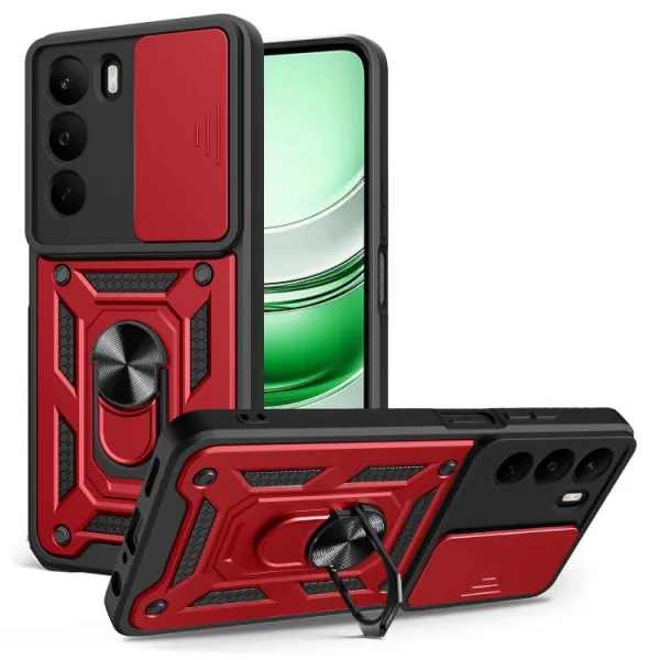RING CAMERA Kryt s držiakom pre Realme C71 červený