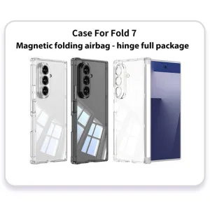GKK AIRBAG Priehľadný kryt pre Samsung Galaxy Z Fold7 5G TRANSPARENT BLACK