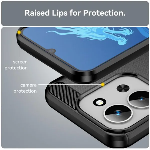 FLEXI TPU Ochranný kryt Xiaomi Redmi 15C / Redmi 15C 5G čierny