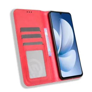 BUSINESS Peňaženkový kryt pre Realme Note 70T červený