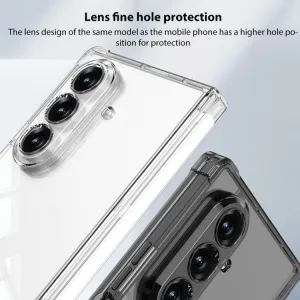 GKK AIRBAG Priehľadný kryt pre Samsung Galaxy Z Fold7 5G TRANSPARENT BLACK