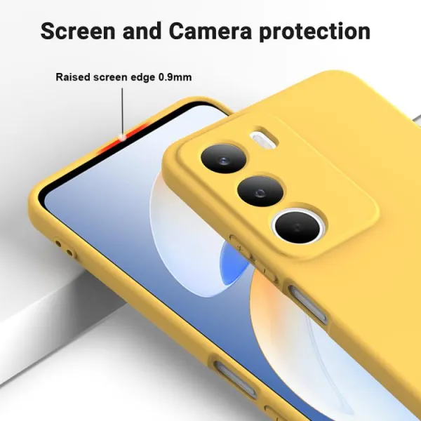 RUBBER Ochranný kryt pre Realme C71 žltý