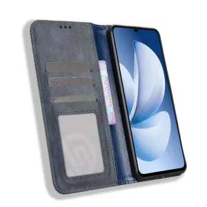 BUSINESS Peňaženkový kryt pre Realme Note 70T modrý