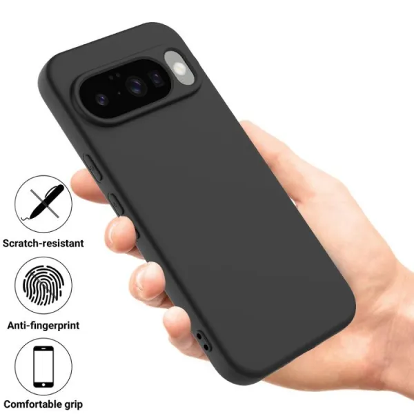 RUBBER Ochranný kryt pre Google Pixel 10 / Google Pixel 10 Pro čierny